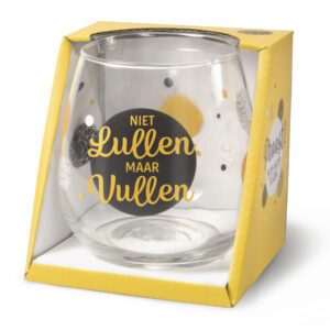 Water -wijn glas niet lullen maar Vullen 450ml