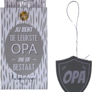 Autogeurhanger- Jij bent de leukste OPA die er bestaat