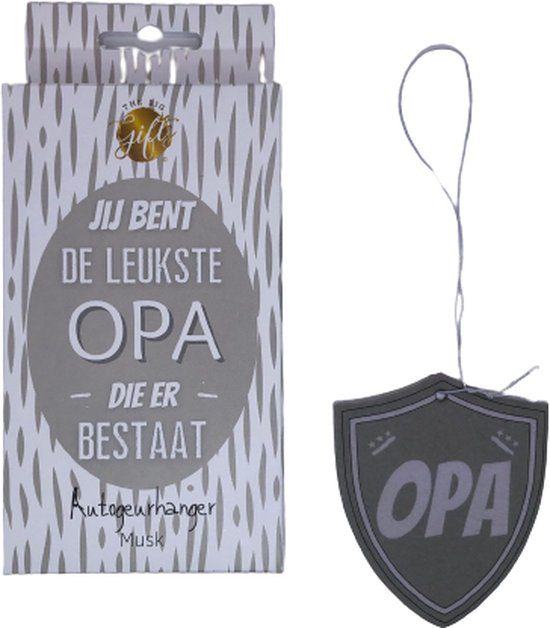 Autogeurhanger- Jij bent de leukste OPA die er bestaat