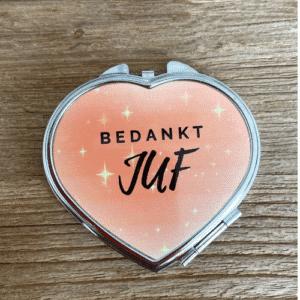 Spiegeltje hart Juf