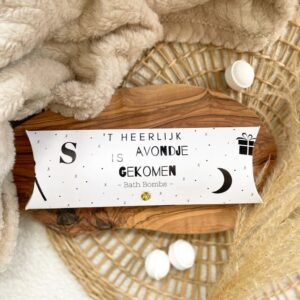 Gondeldoosje Bath Bombs – voor in bad/voetenbad Sinterklaas (Wit Versie)