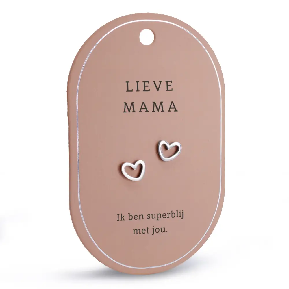 Oorbellen -Mama - Zilver