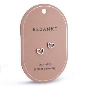 Oorbellen -Bedankt - Zilver