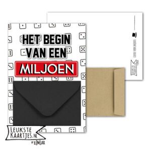 Geldkaart met mini Envelopje -> Games – No: 2 (Begin van miljoen-Dobbelsteen-Monopoly)^